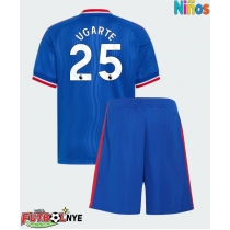 Camiseta Manchester United Manuel Ugarte #25 Visitante Equipación para niños 2026-27 manga corta (+ pantalones cortos)